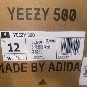 Yeezy 500 Blush size 12